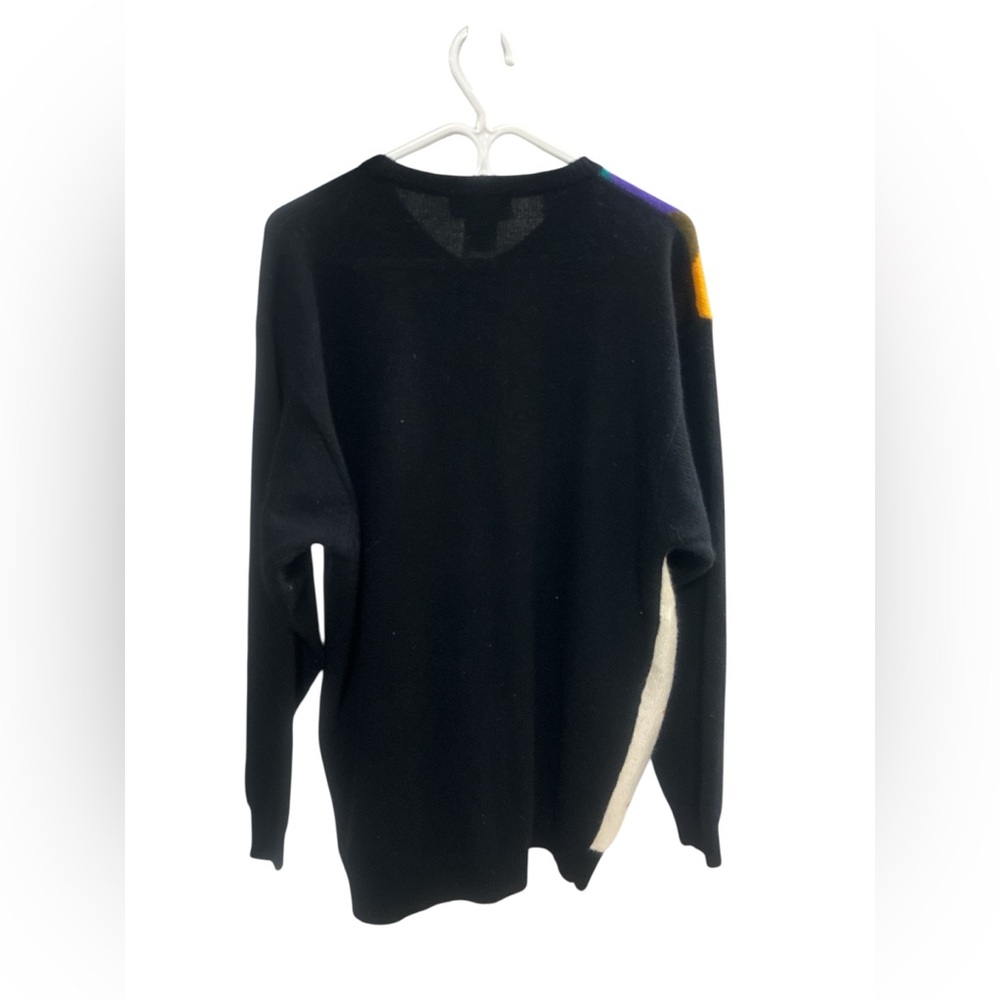 Hunt Club Black Argyle Sweater - Picture 2 of 2